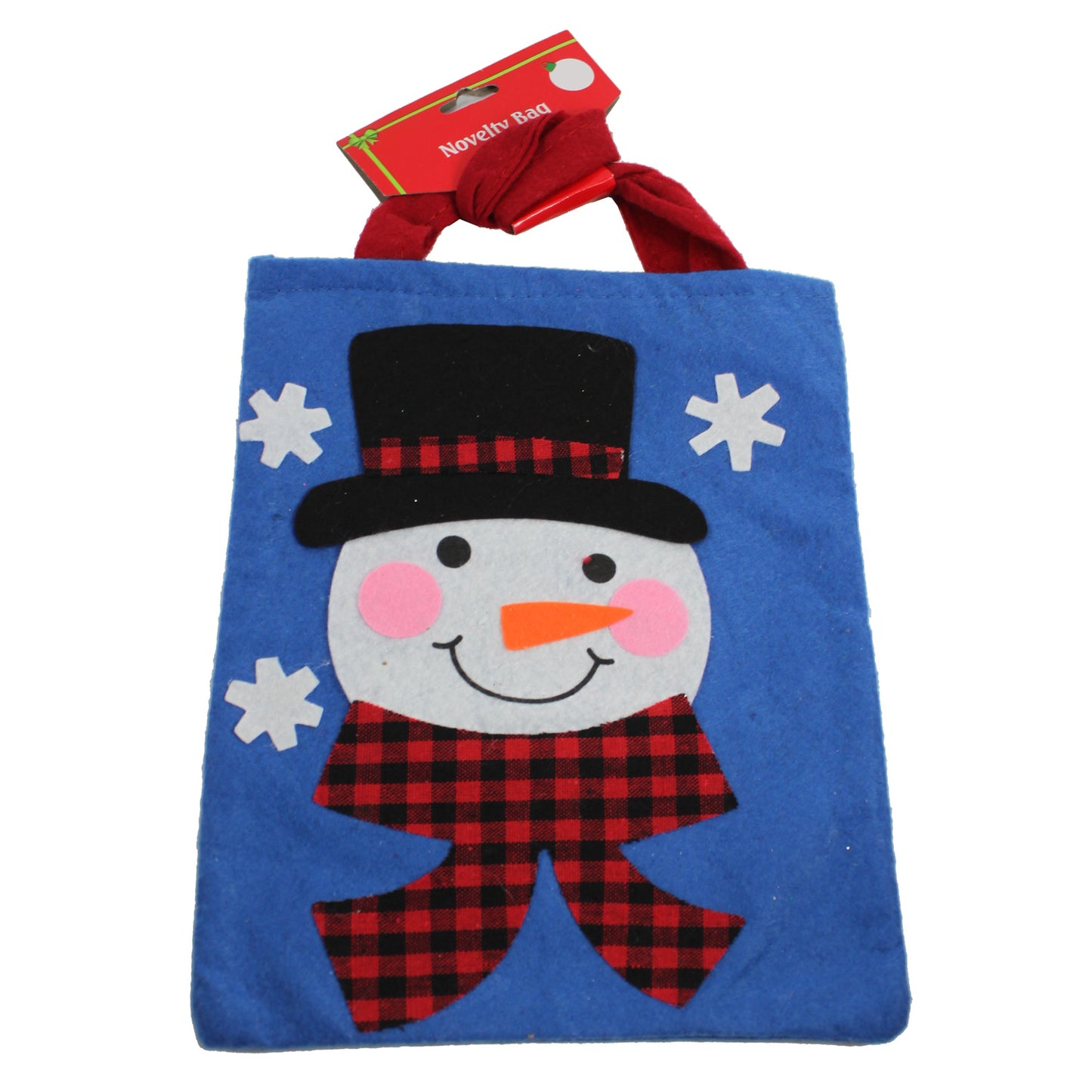 5207 - Set of Four 15" Felt Bags with Snowman - |Pod 2-13|