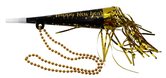 5227 - Black New Years Horn W Necklace |Pod 1-69|