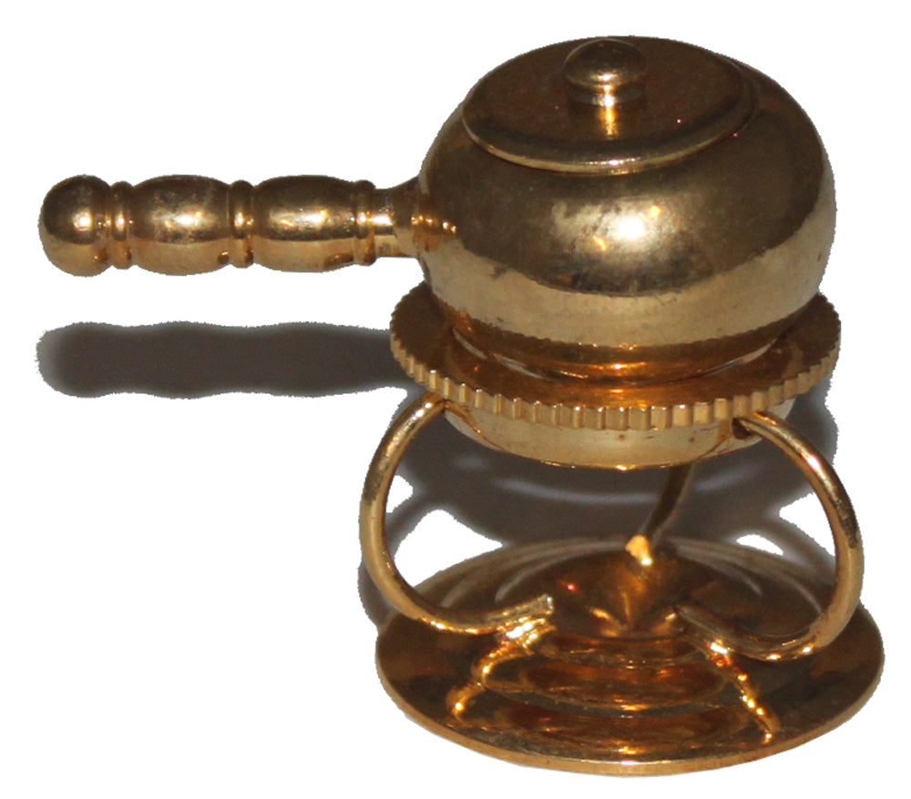 5236 - 1.5" Brass Dollhouse Fondue Pot - |5-4|