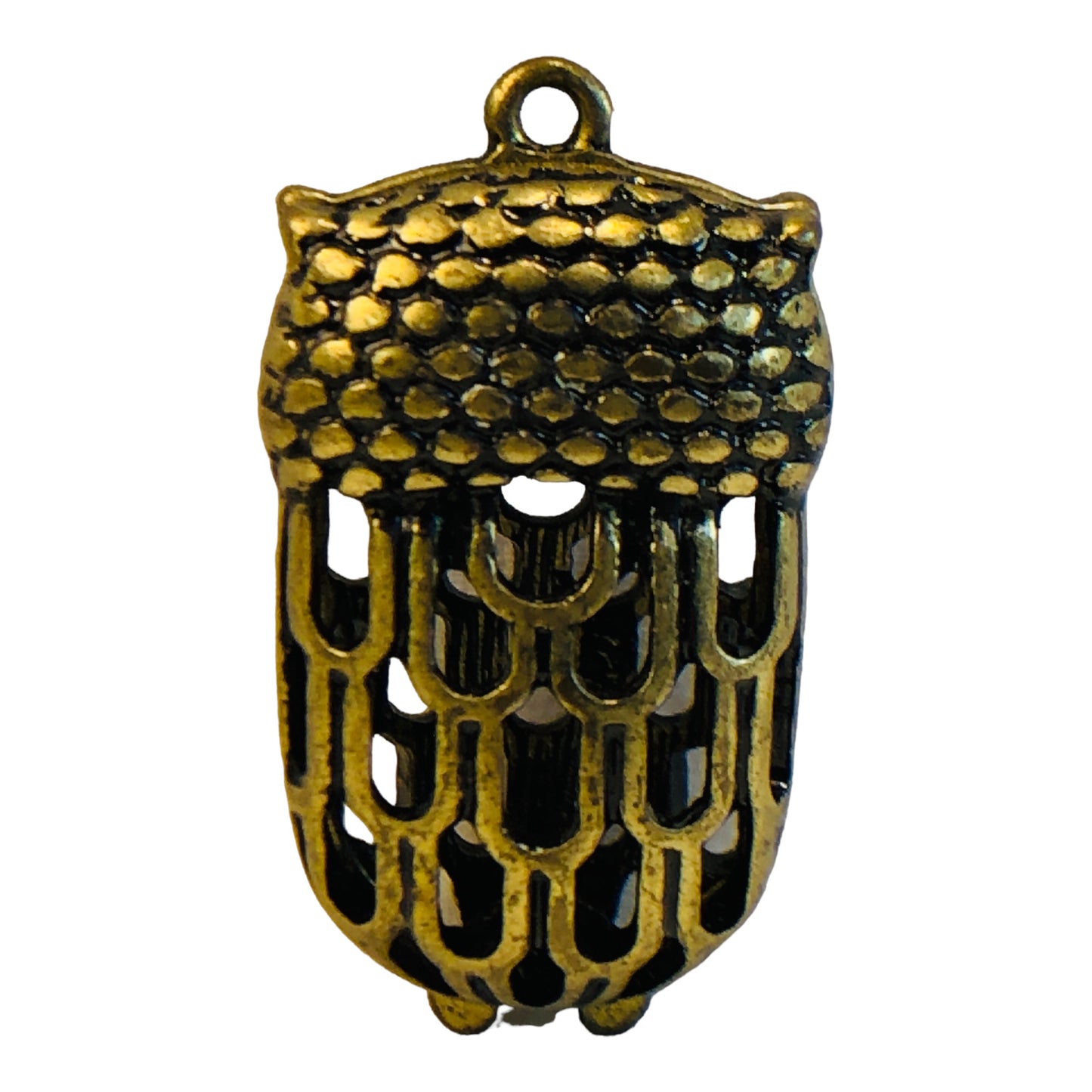 5264 - Copper Owl Charm - |Clear-76|