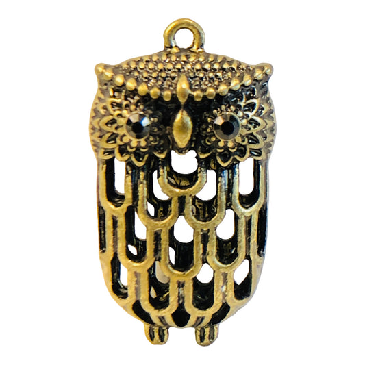5264 - Copper Owl Charm - |Clear-76|