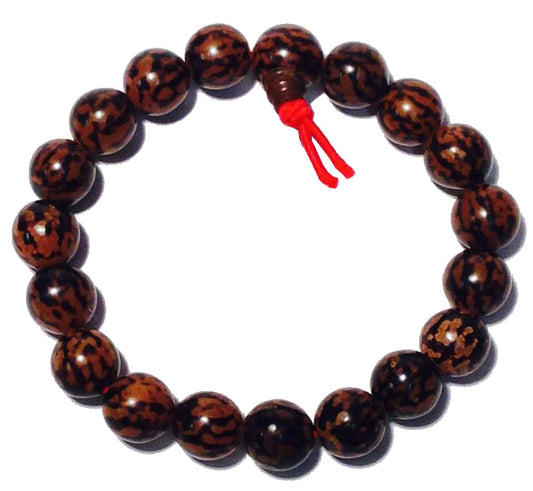 5268 - Brown Black Mala Bead Bracelet - |Clear-41|