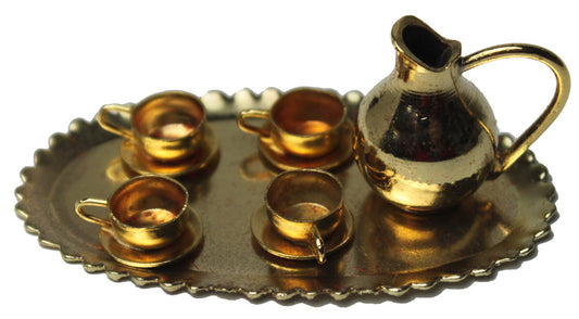 5283 - Brass Dollhouse Tea Set - |D-17 Top|
