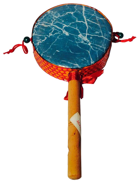 5289 - 4" Drum Rattle Oriental Blue -  |4-8|