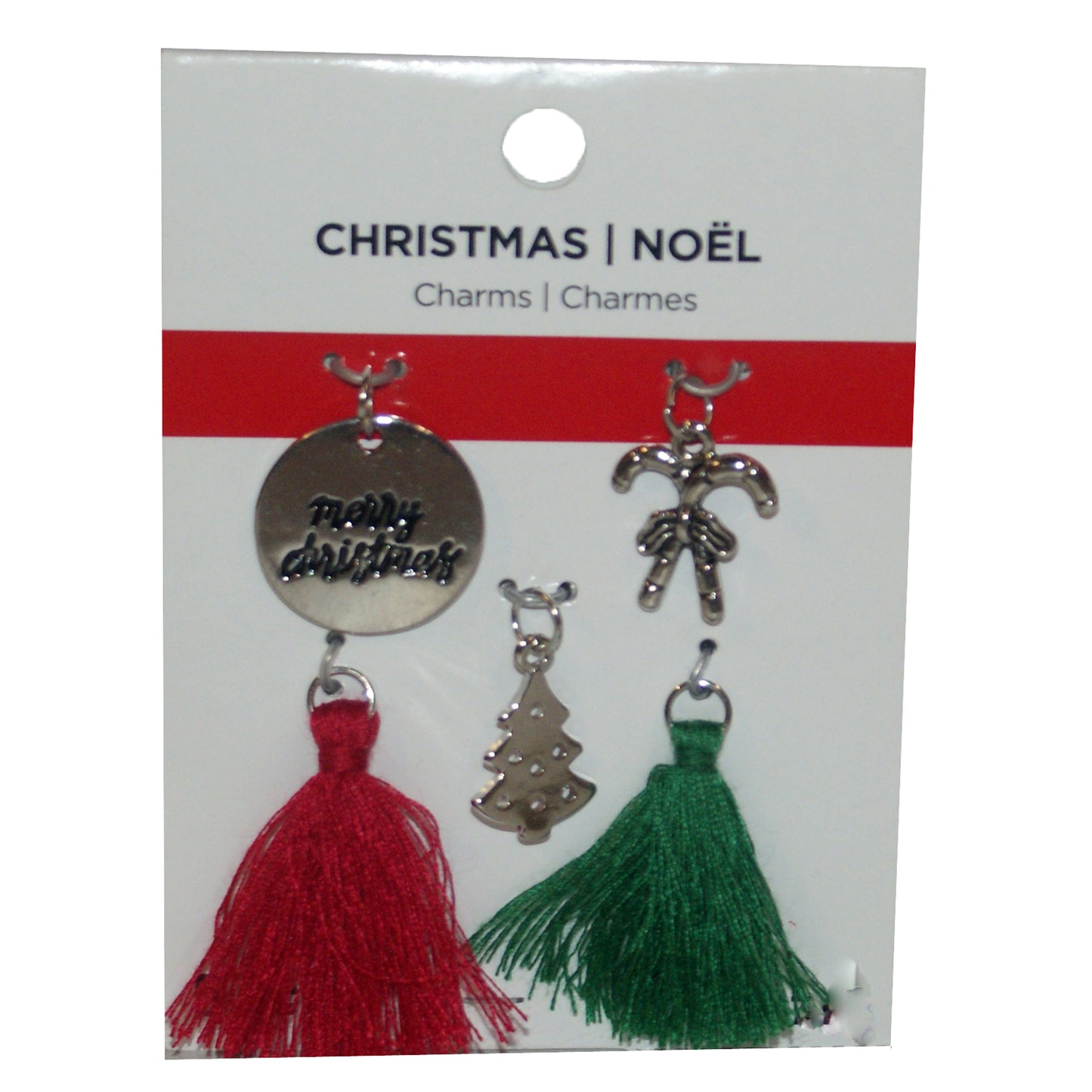 5290 - 5 pc Xmas Charms - |Clear-194|