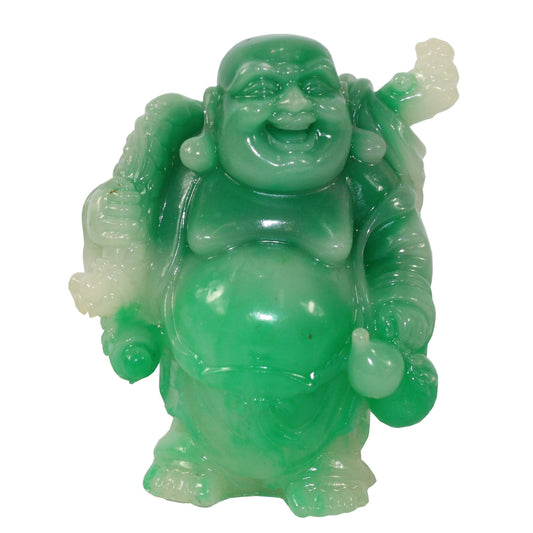 5346 - 4" Green Jade Buddha - Bottle - |X-62|