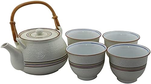 5361 - Striped Tea Set w/4 Cups - |A-09|