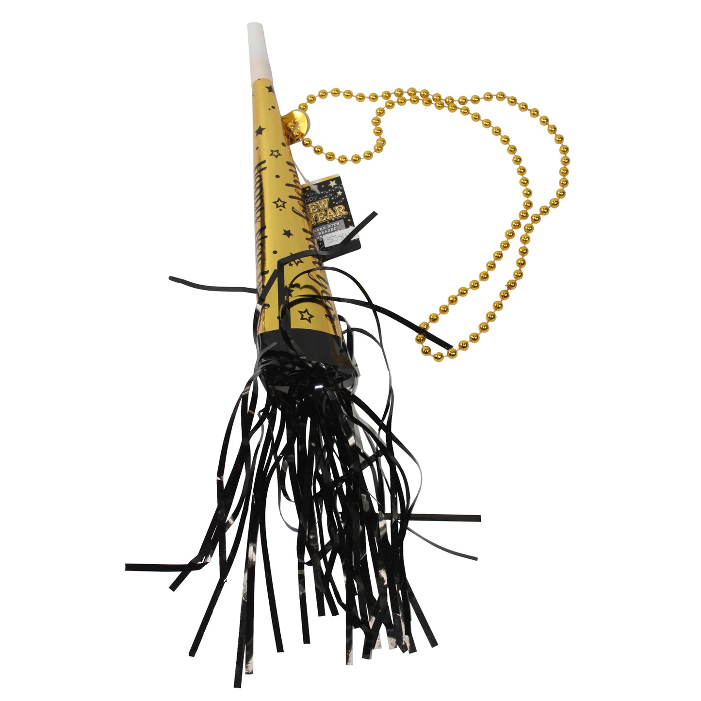 5384 - Gold New Years Horn W Necklace |Pod 1-69|