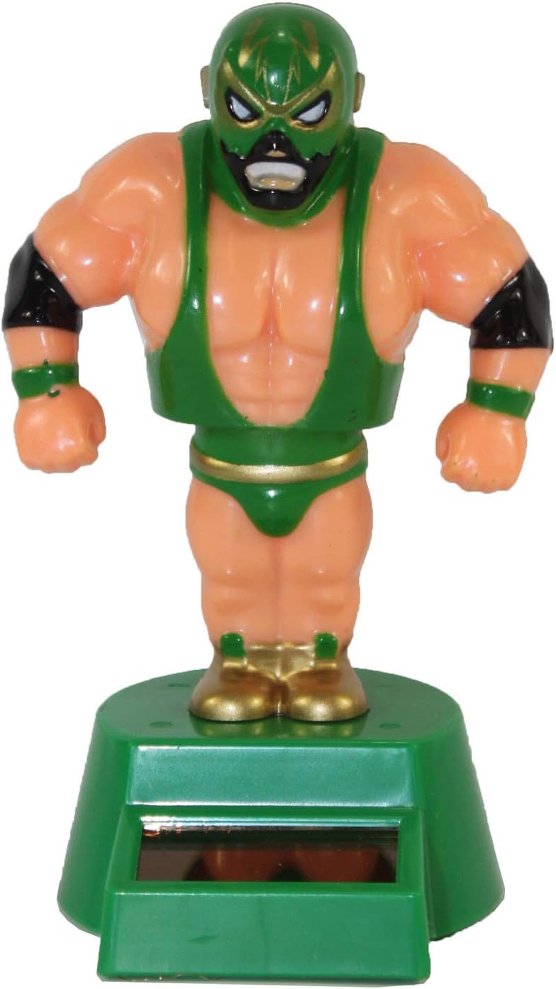 539 - Solar Lucha Libra Green Wrestler - [R-70 Garage]