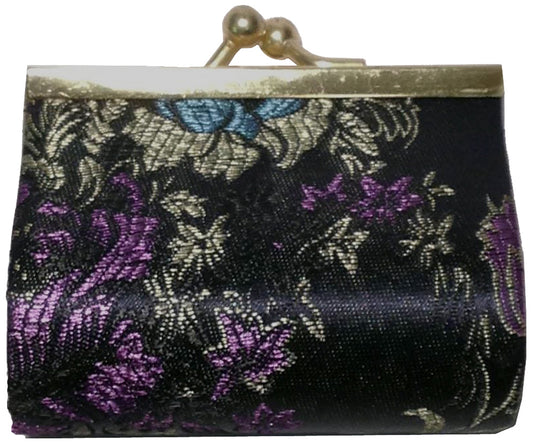 5394 - 3x2.5" Black Coin Snap Purse |16-18|
