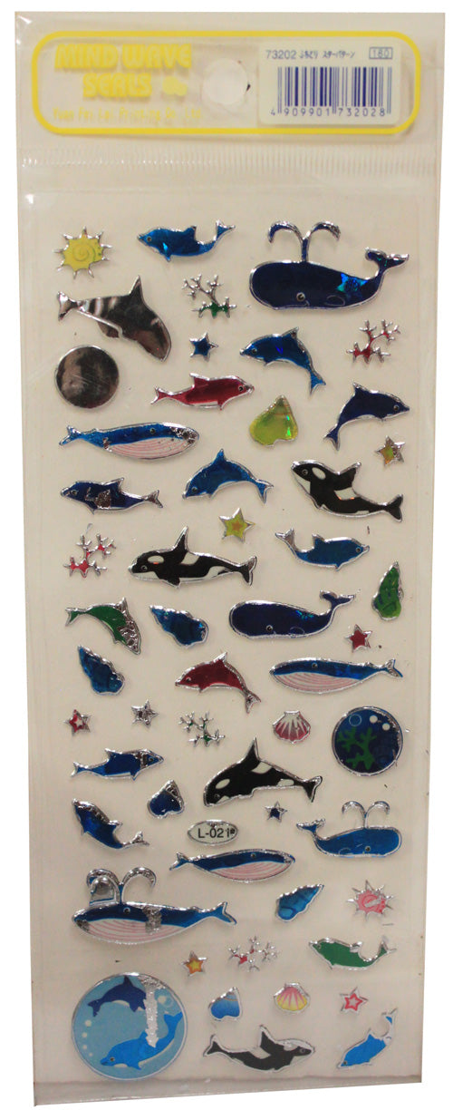 5409 - Whale and Dolphin Stickers L021 - |File-24|