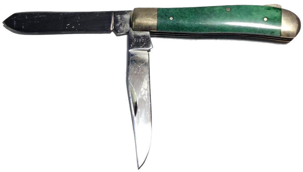 5424 - Sarco Green Folding Knife - |Case-11 Down|