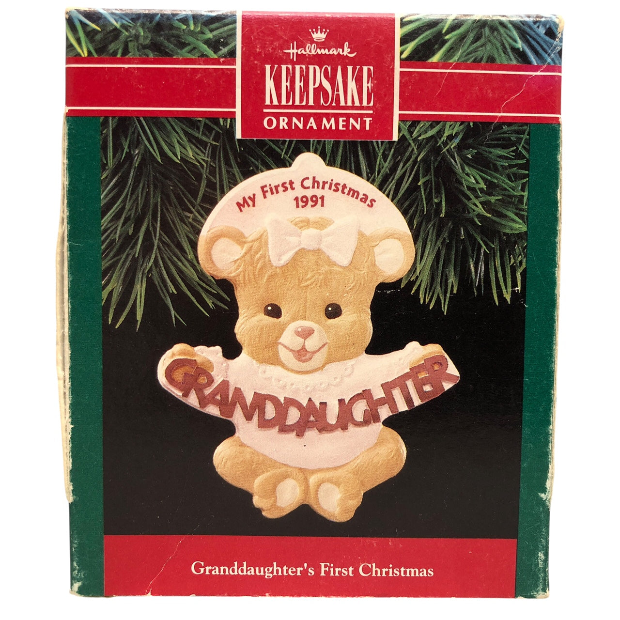 5437 - Set of 4 Hallmark Keepsake Granddaughter Christmas Ornaments for Holiday Decor ||