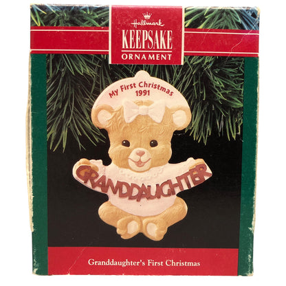 5437 - Set of 4 Hallmark Keepsake Granddaughter Christmas Ornaments for Holiday Decor ||