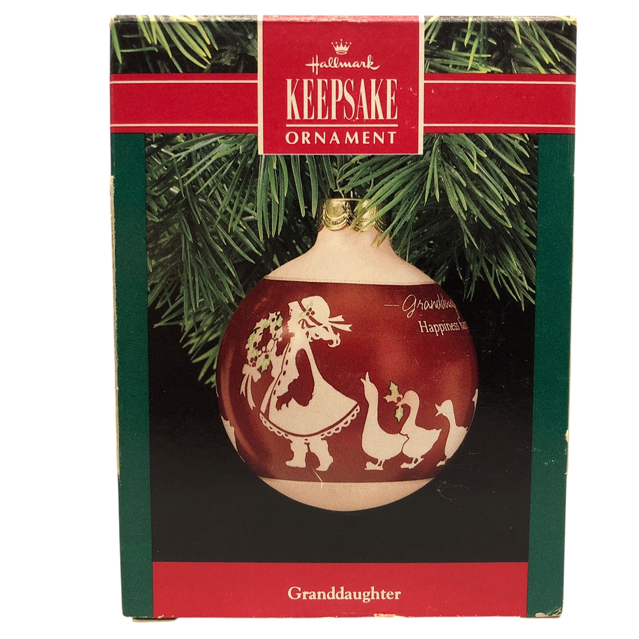 5437 - Set of 4 Hallmark Keepsake Granddaughter Christmas Ornaments for Holiday Decor ||