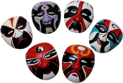 5440 - Set of Six Assorted 4" Masks Ceramic |21-18| |8-15|