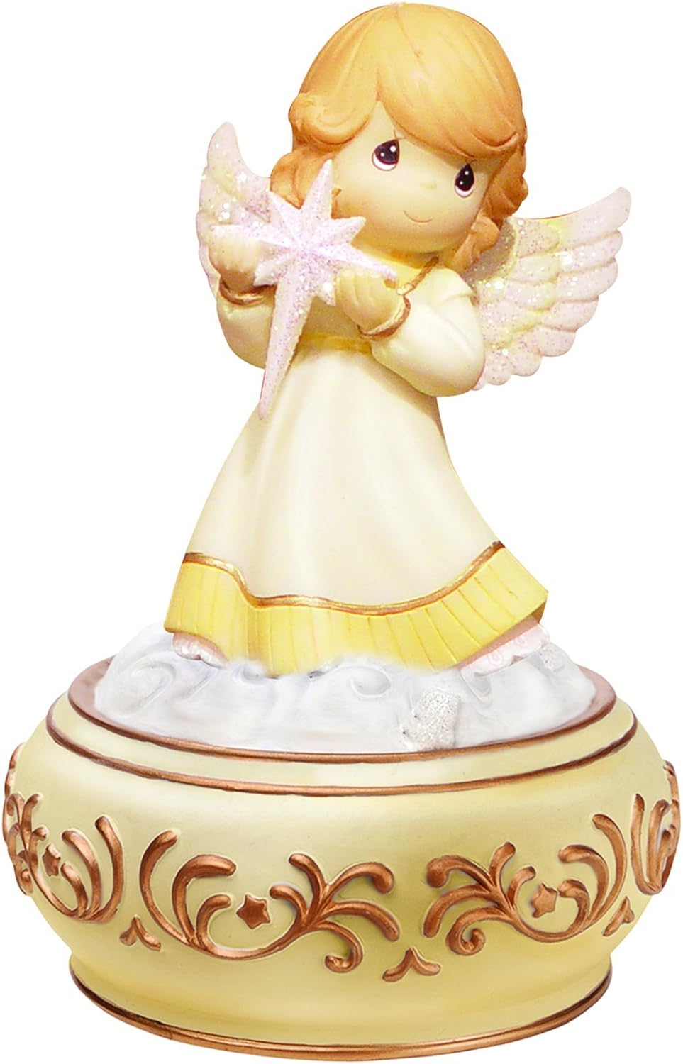 5479 - Precious Moments Angel Holding Nativity Star Musical - |H-22|