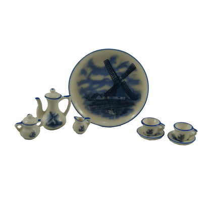 5490 - 10 Pc Windmill Miniature Ceramic Teaset |10-11|