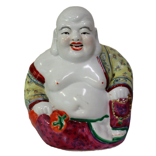 5509 - 6" Color Porcelain Buddha - Sit w/Beads - |X-12|