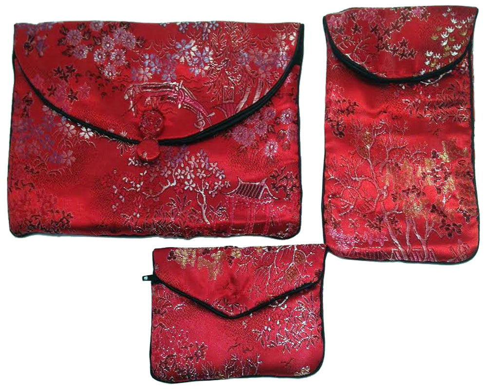 5517 - 3 pc Red Glasses Coin Purse |16-22|