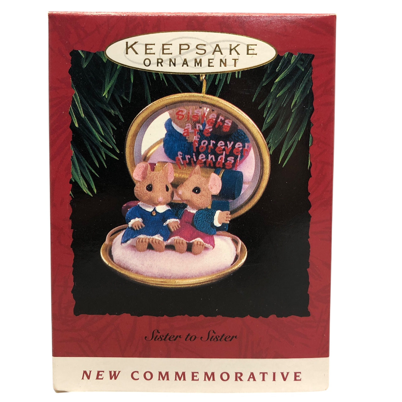 5535 - Beautiful Set of 5 Hallmark Keepsake Sister Ornaments for Christmas Tree and Holiday Decor |Pod 1-66|
