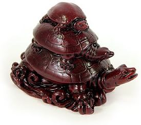 5542 - 3.5" Three Red Turtles - Stacked - |Z-82|