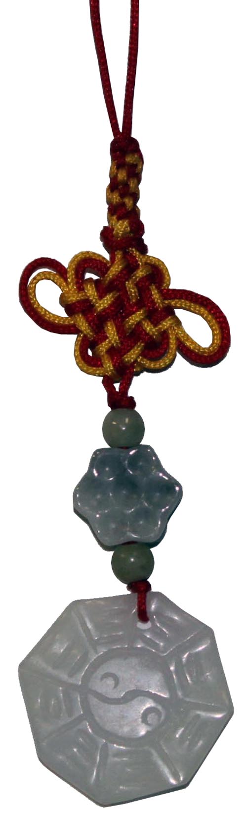 5578 - Jade Bagua Charm - |P-9 Clear-145|