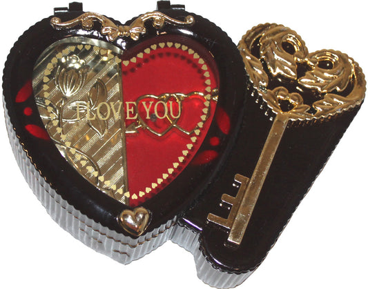 5636 - Key Heart Jewelry Box Musical - |A-7 Top|