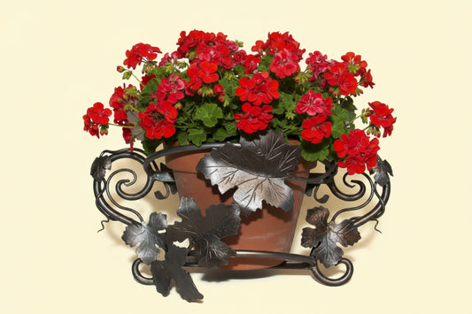 5665 - Grape Leaves Wall Mount Basket-Plant not Included- |TBD|