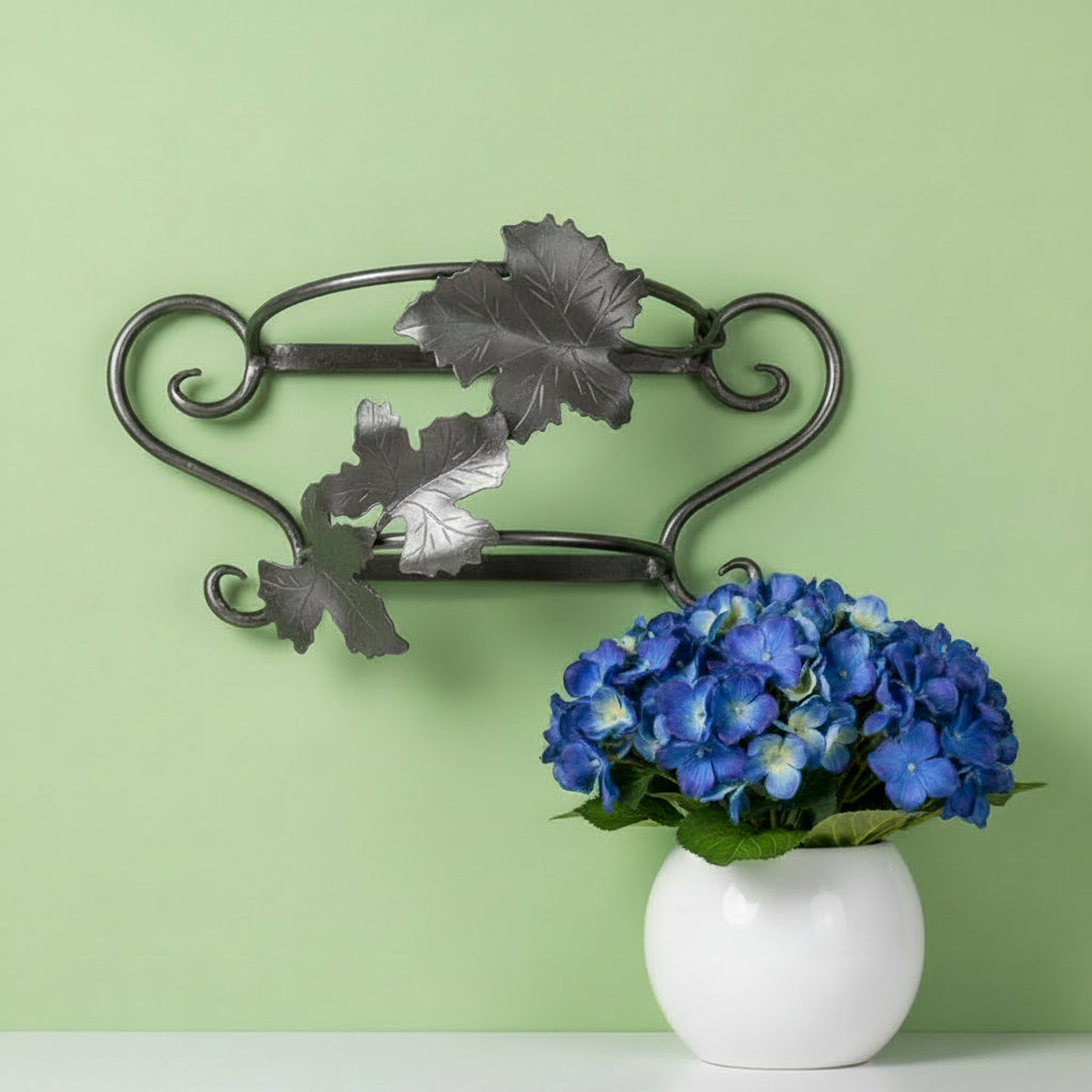 5665 - Grape Leaves Wall Mount Basket-Plant not Included- |TBD|