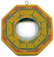 5740 - 8" Yellow Bagua Mirror - Flat - [18-23]