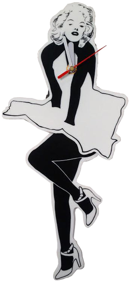 5759 - White Pendulum Clock 9" |14-36|