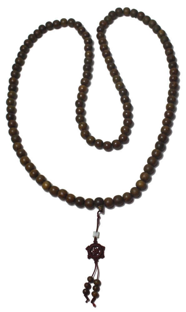 5820 - 56" Wood Mala Beads - |Clear-161|