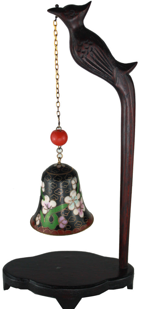 5822 - Carved Bird Cloisonne Bell 6" |22-13|