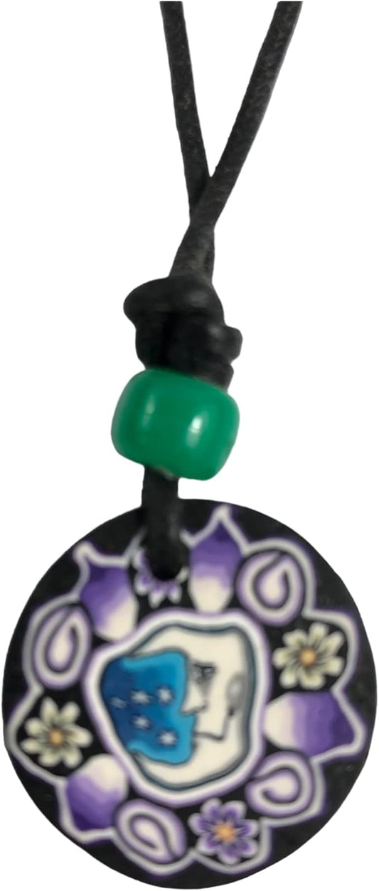 5835 - Necklace White Moon Claymatic - [Clear-92]