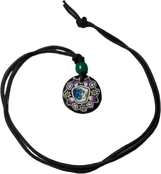 5835 - Necklace White Moon Claymatic - [Clear-92]