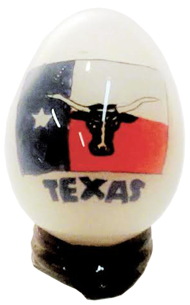 5871 - 3" White Egg - Texas Flag - |17-23|