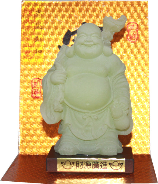 5882 - 5" Green Glow Buddha - Bag - |X-55|