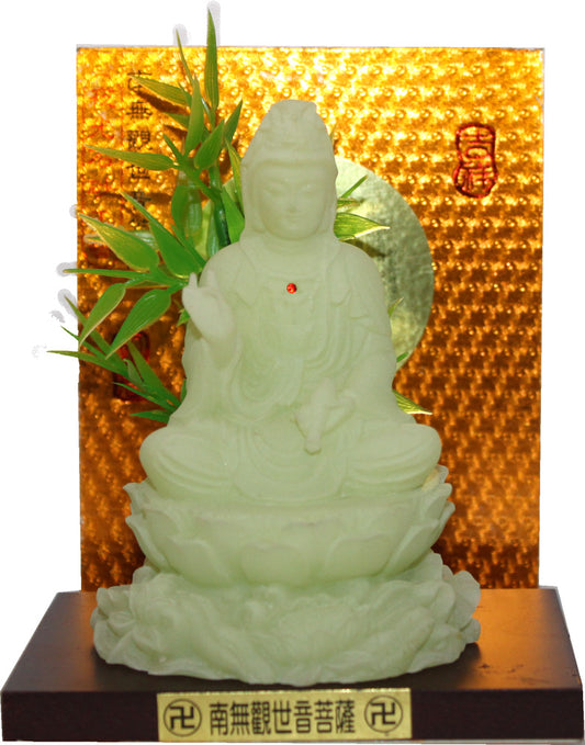 5885 - 5" Green Quan Yin - Case - |X-07|