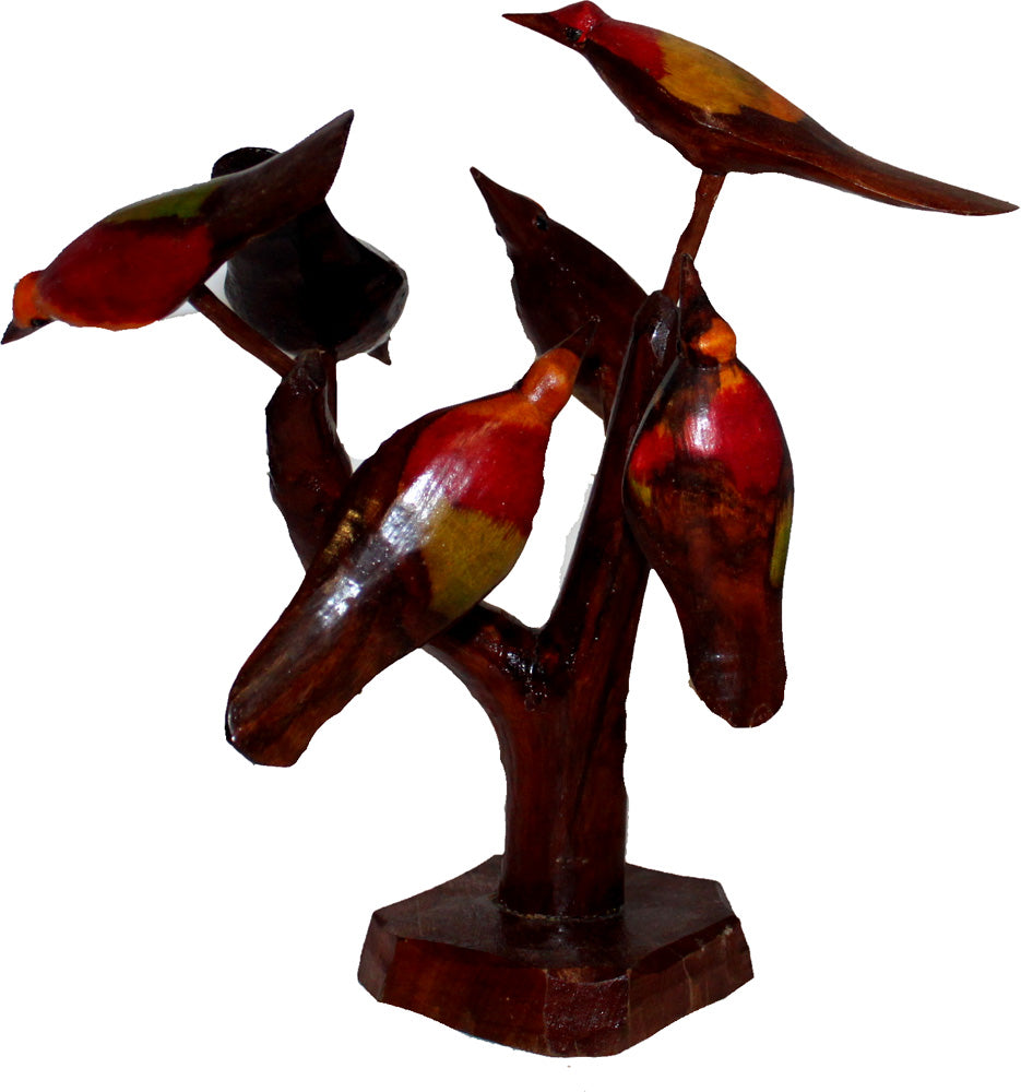 5890 - 10" 6 Color Birds Branch Perch - |Z-78|