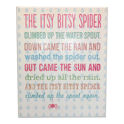 5921 - Itsy Bitsy Spider Decorative Wall Plaque |16-21|