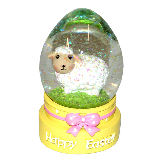 5931 - 4" Yellow Oval - White Lamb - |1-33|