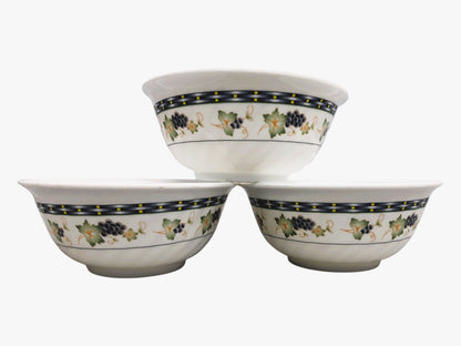 5936 5" Grape Bowl Set of 3 |9-14|