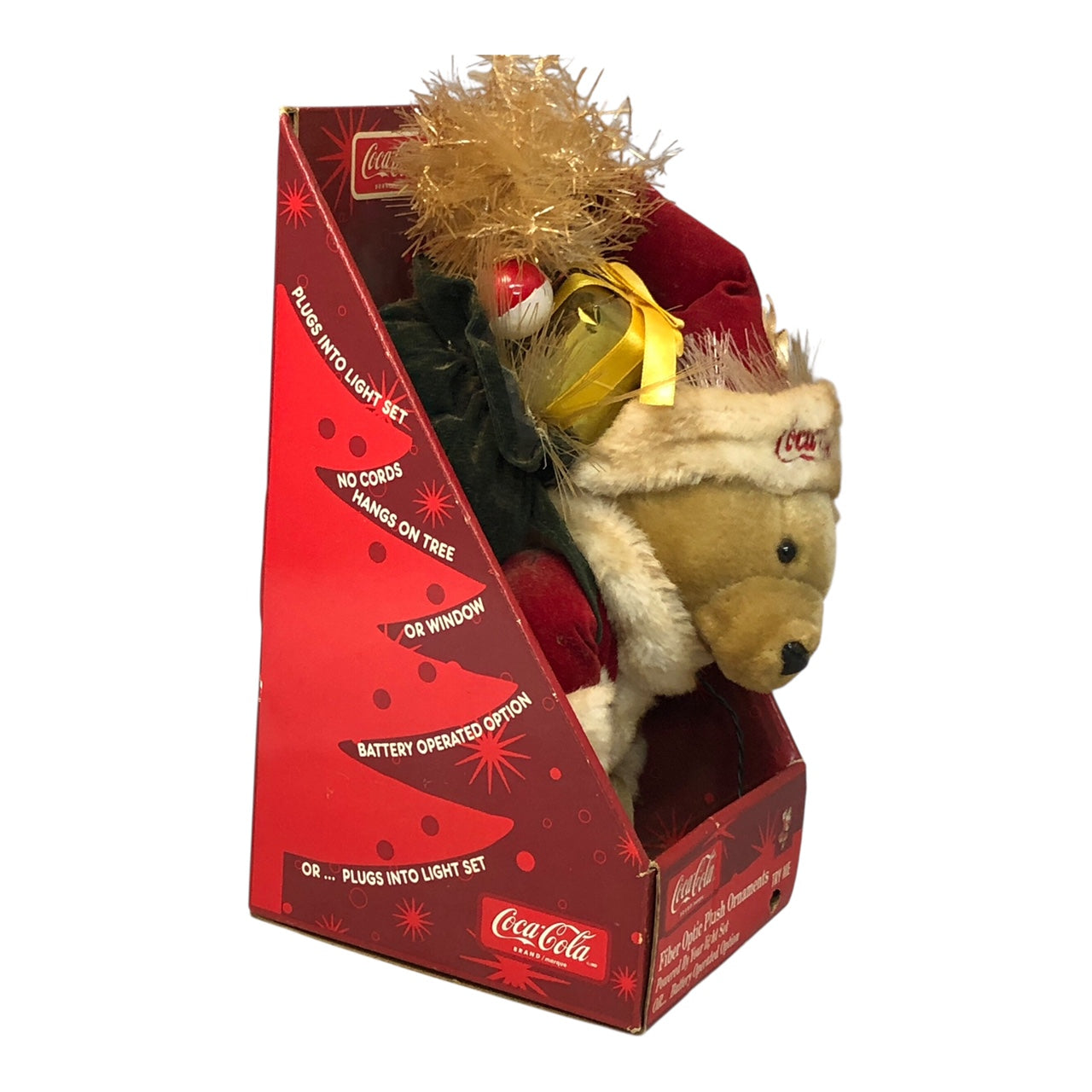 5954 - Coca Cola Fiber Optic Christmas Plush |22-11|
