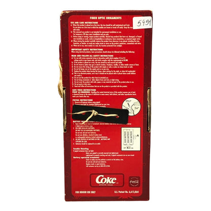 5954 - Coca Cola Fiber Optic Christmas Plush |22-11|