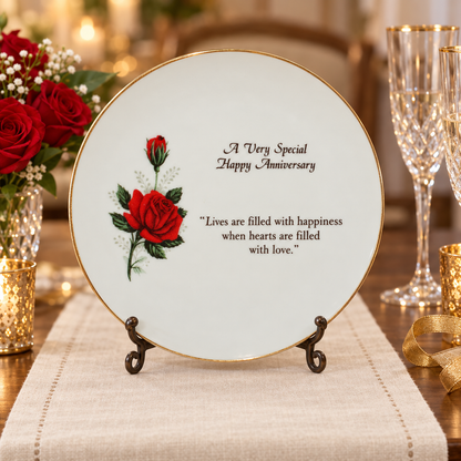11171 - 8" Happy Anniversary Plate |F-25|
