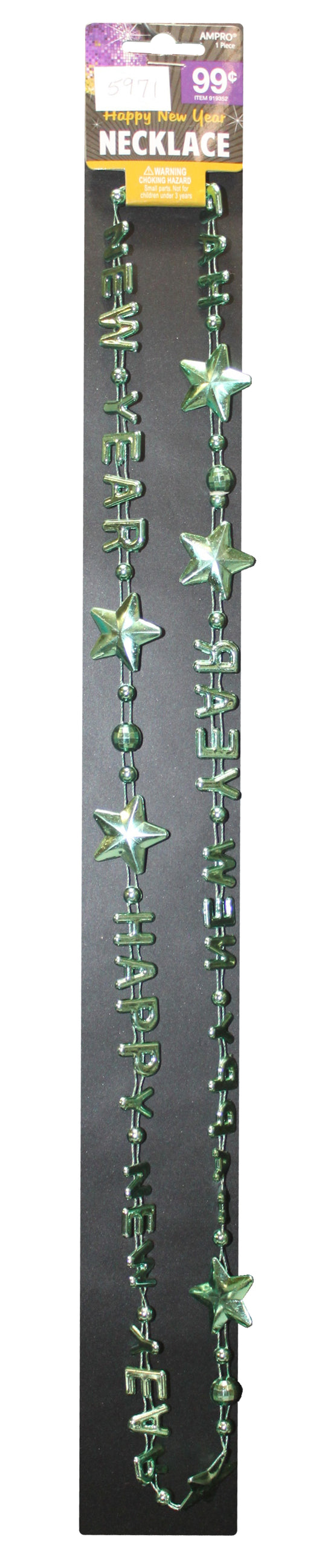 5971 - Green New Years Necklace - |DVD-4|