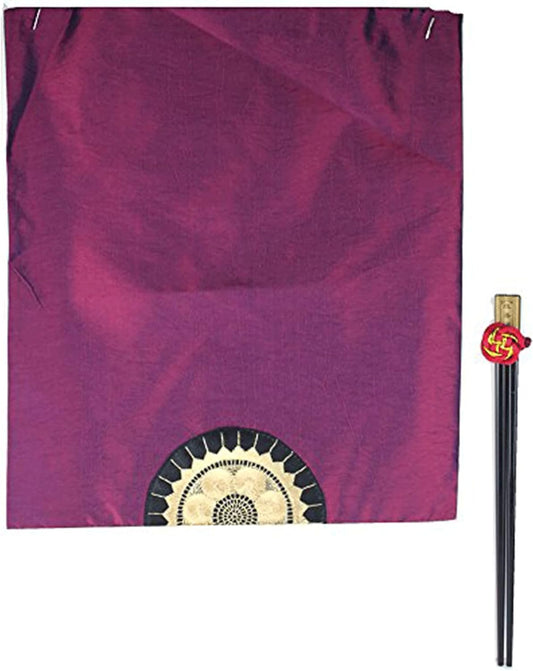 5988 - Burgundy Placemat Chopsticks 6 Set |16-24|