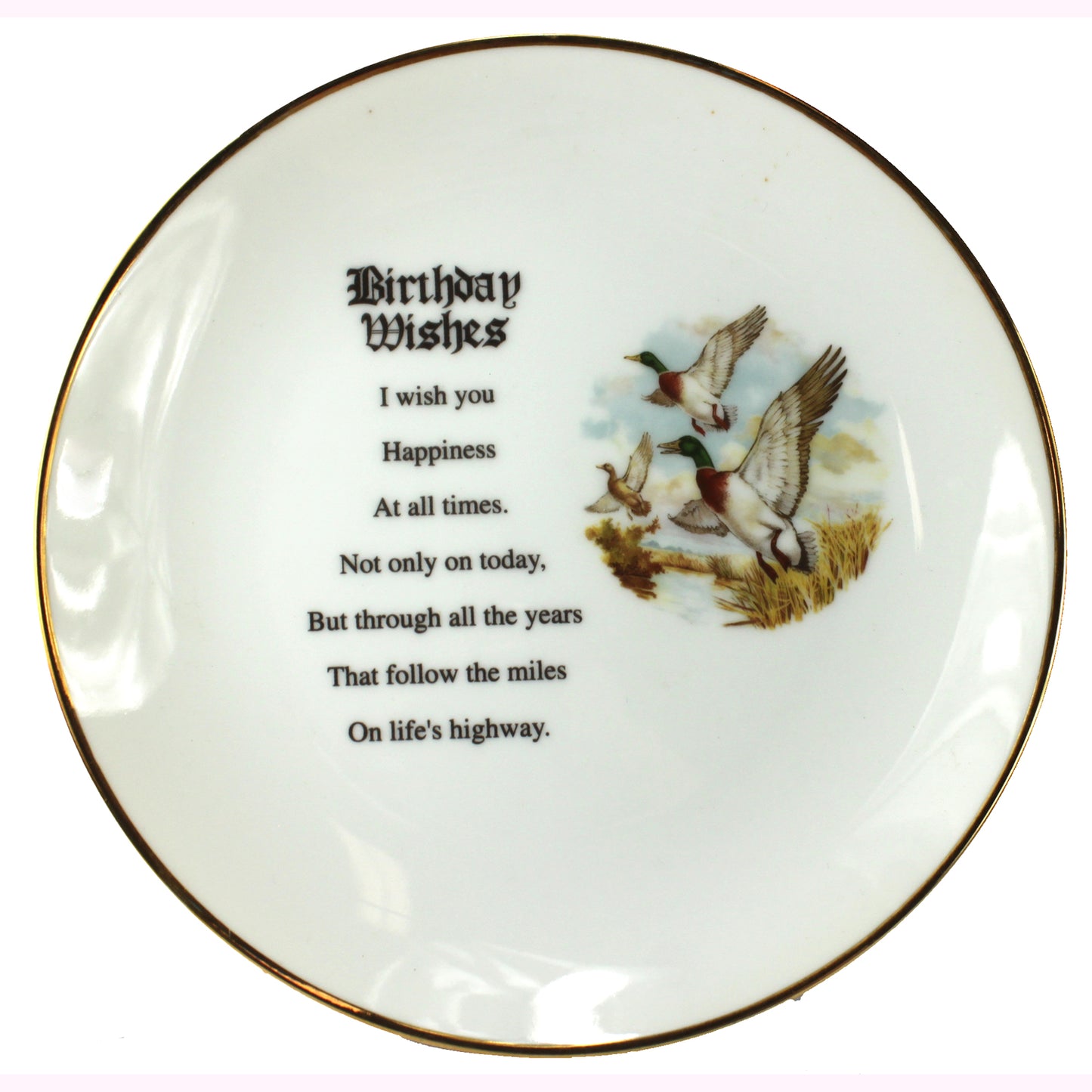5997 - 8" Birthday Wishes Plate - |BB-27 Top|