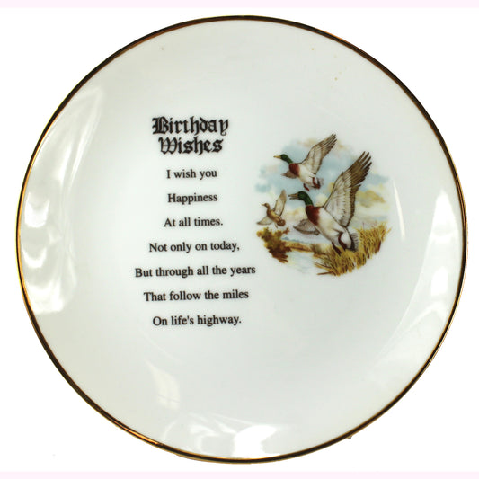 5997 - 8" Birthday Wishes Plate - |BB-27 Top|
